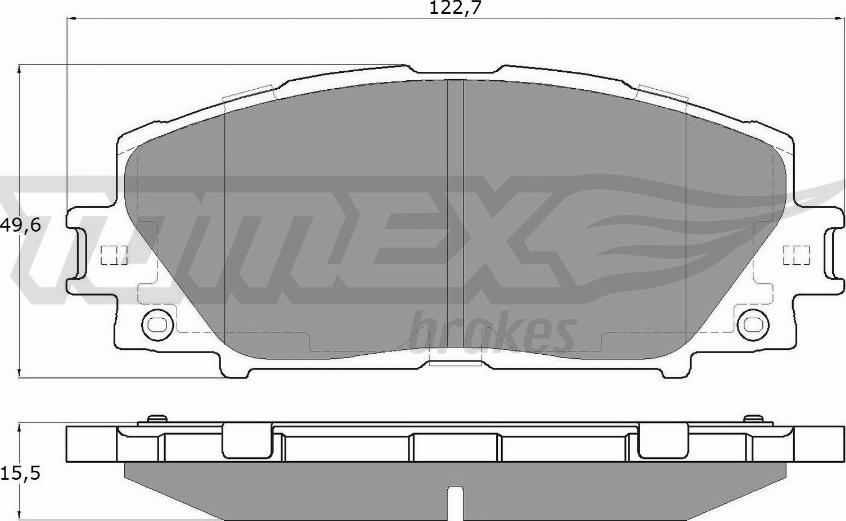 TOMEX brakes TX 19-35 - Stabdžių trinkelių rinkinys, diskinis stabdys autoreka.lt