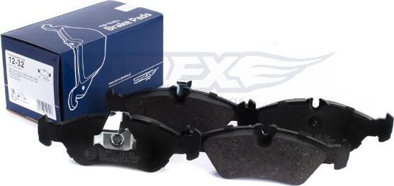 TOMEX brakes TX 12-32 - Stabdžių trinkelių rinkinys, diskinis stabdys autoreka.lt