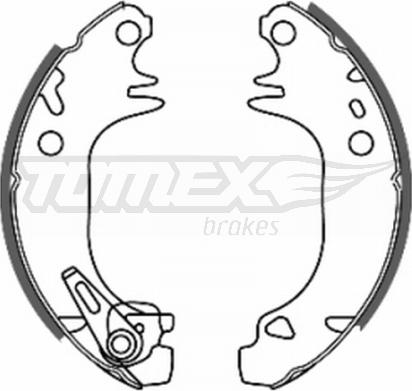 TOMEX brakes TX 20-44 - Stabdžių trinkelių komplektas autoreka.lt