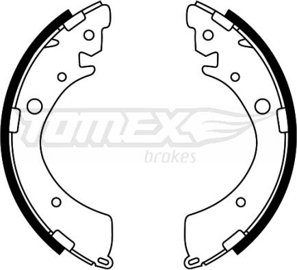 TOMEX brakes TX 22-40 - Stabdžių trinkelių komplektas autoreka.lt