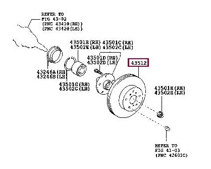 TOYOTA 43512 08040 - Stabdžių diskas autoreka.lt