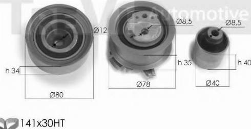 Trevi Automotive KD1314 - Paskirstymo diržo komplektas autoreka.lt