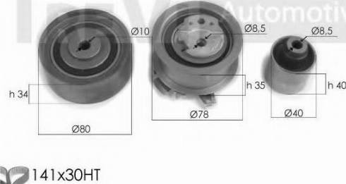 Trevi Automotive KD1313 - Paskirstymo diržo komplektas autoreka.lt