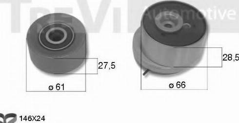 Trevi Automotive KD1382 - Paskirstymo diržo komplektas autoreka.lt