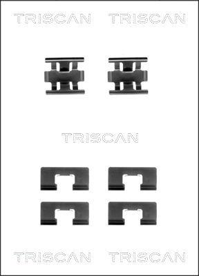 Triscan 8105 401606 - Priedų komplektas, diskinių stabdžių trinkelės autoreka.lt