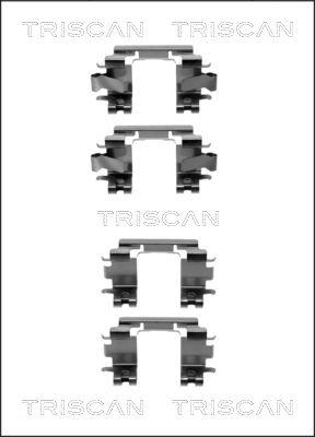 Triscan 8105 401616 - Priedų komplektas, diskinių stabdžių trinkelės autoreka.lt