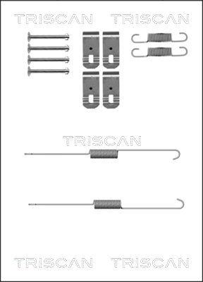 Triscan 8105 422589 - Priedų komplektas, stabdžių trinkelės autoreka.lt