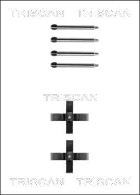 Triscan 8105 101590 - Priedų komplektas, diskinių stabdžių trinkelės autoreka.lt