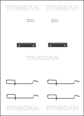 Triscan 8105 101592 - Priedų komplektas, diskinių stabdžių trinkelės autoreka.lt