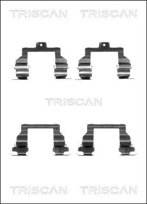 Triscan 8105 131632 - Priedų komplektas, diskinių stabdžių trinkelės autoreka.lt