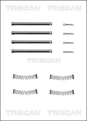 Triscan 8105 171004 - Priedų komplektas, diskinių stabdžių trinkelės autoreka.lt