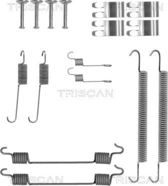 Triscan 8105 172470 - Priedų komplektas, stabdžių trinkelės autoreka.lt
