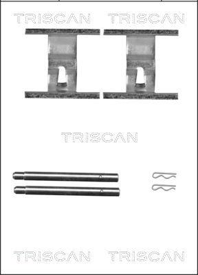 Triscan 8105 291605 - Priedų komplektas, diskinių stabdžių trinkelės autoreka.lt