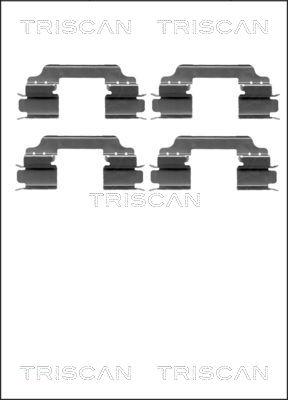 Triscan 8105 231596 - Priedų komplektas, diskinių stabdžių trinkelės autoreka.lt