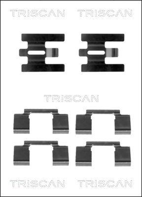 Triscan 8105 271603 - Priedų komplektas, diskinių stabdžių trinkelės autoreka.lt
