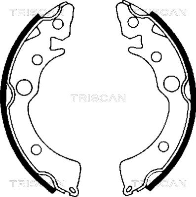 Triscan 8100 40418 - Stabdžių trinkelių komplektas autoreka.lt