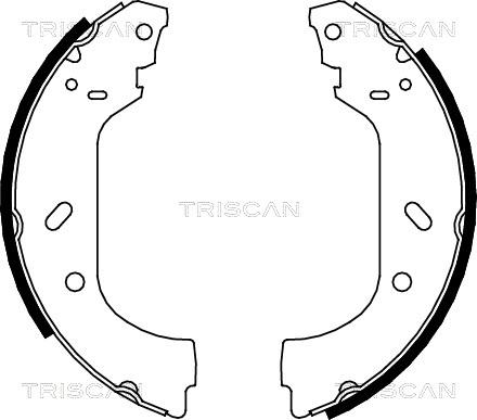 Triscan 8100 10588 - Stabdžių trinkelių komplektas autoreka.lt