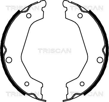Triscan 8100 18004 - Stabdžių trinkelių komplektas, stovėjimo stabdis autoreka.lt