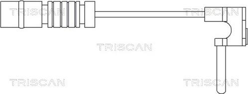 Triscan 8115 23002 - Įspėjimo kontaktas, stabdžių trinkelių susidėvėjimas autoreka.lt