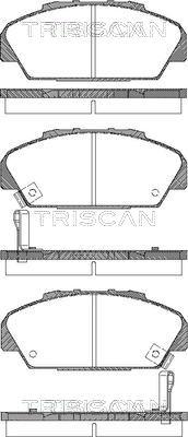 Triscan 8110 40001 - Stabdžių trinkelių rinkinys, diskinis stabdys autoreka.lt