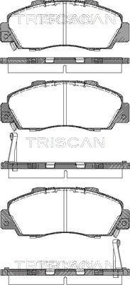 Triscan 8110 17009 - Stabdžių trinkelių rinkinys, diskinis stabdys autoreka.lt