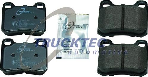 Trucktec Automotive 02.35.143 - Stabdžių trinkelių rinkinys, diskinis stabdys autoreka.lt