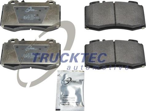 Trucktec Automotive 02.35.116 - Stabdžių trinkelių rinkinys, diskinis stabdys autoreka.lt