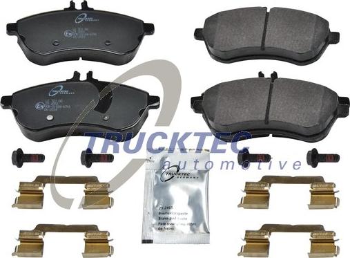 Trucktec Automotive 02.35.232 - Stabdžių trinkelių rinkinys, diskinis stabdys autoreka.lt