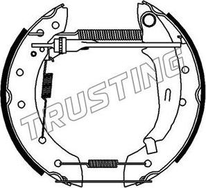 Trusting 6183 - Stabdžių trinkelių komplektas autoreka.lt