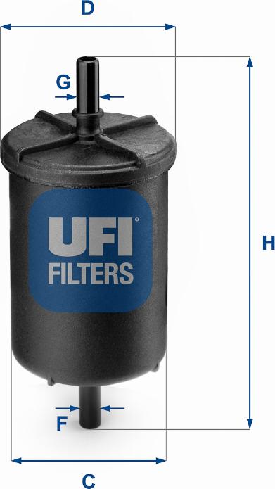 UFI 31.948.00 - Kuro filtras autoreka.lt