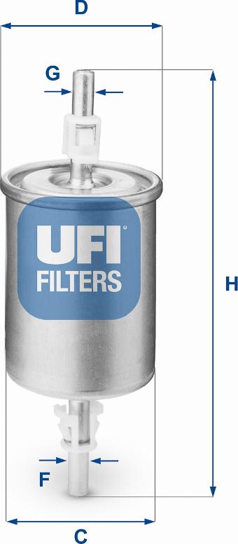 UFI 31.515.00 - Kuro filtras autoreka.lt