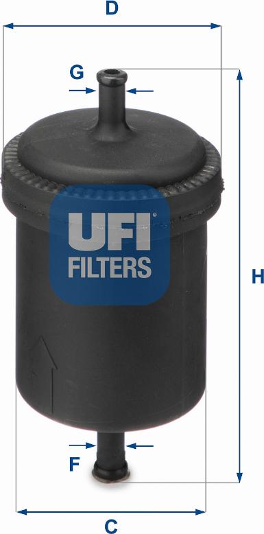 UFI 31.512.00 - Kuro filtras autoreka.lt