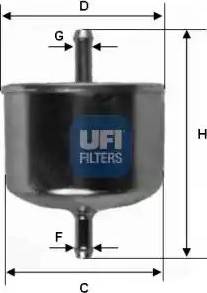 UFI 31.528.00 - Kuro filtras autoreka.lt