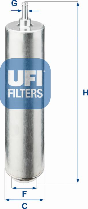 UFI 31.852.00 - Kuro filtras autoreka.lt