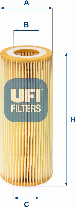 UFI 25.021.00 - Alyvos filtras autoreka.lt