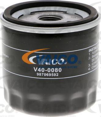 VAICO V40-0080 - Alyvos filtras autoreka.lt