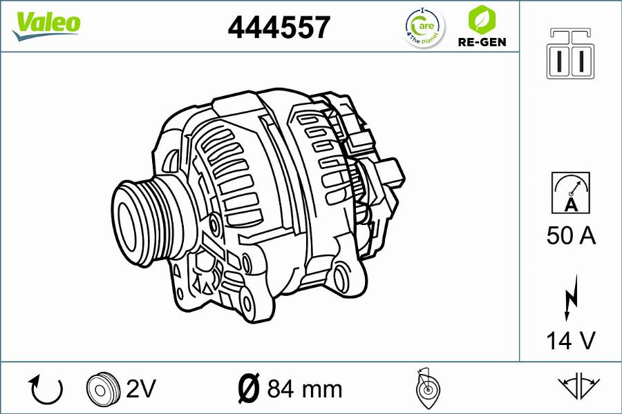 Valeo 444557 - Kintamosios srovės generatorius autoreka.lt