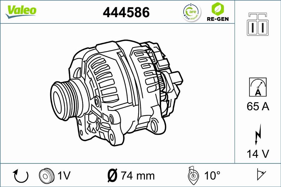 Valeo 444586 - Kintamosios srovės generatorius autoreka.lt