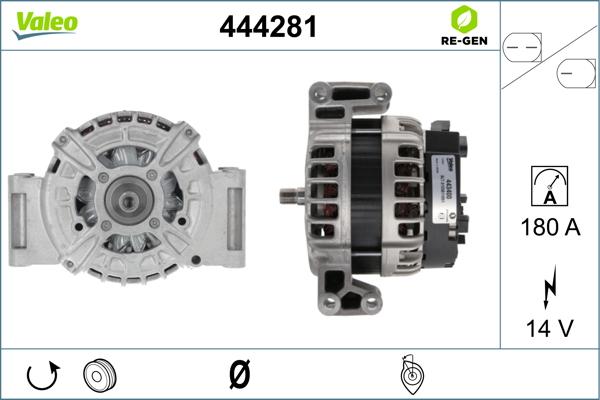 Valeo 444281 - Kintamosios srovės generatorius autoreka.lt