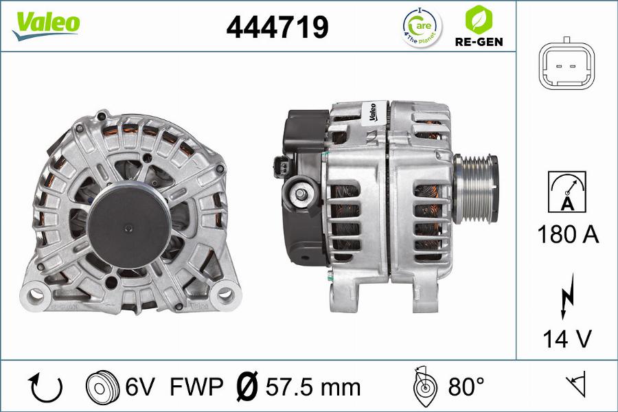 Valeo 444719 - Kintamosios srovės generatorius autoreka.lt