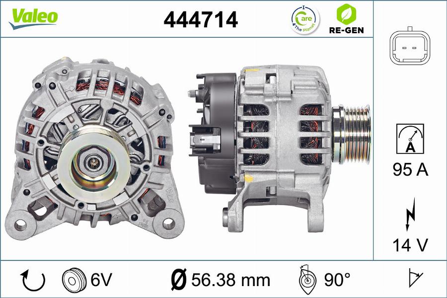 Valeo 444714 - Kintamosios srovės generatorius autoreka.lt