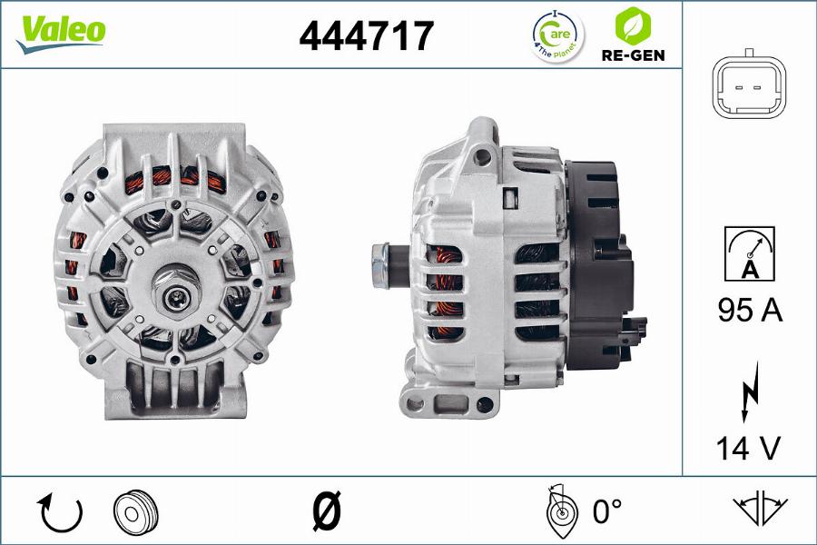 Valeo 444717 - Kintamosios srovės generatorius autoreka.lt