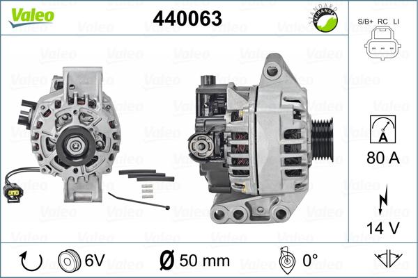 Valeo 440063 - Kintamosios srovės generatorius autoreka.lt