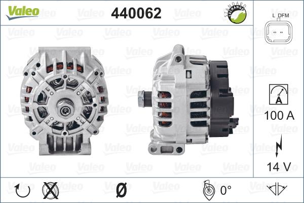 Valeo 440062 - Kintamosios srovės generatorius autoreka.lt