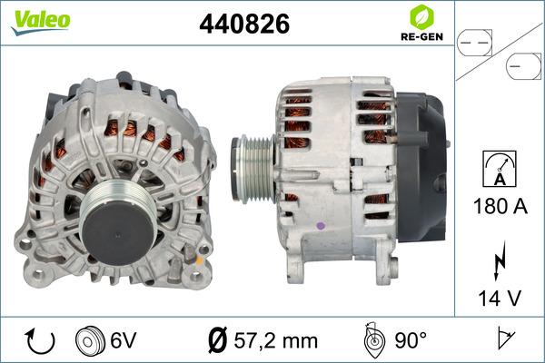 Valeo 440826 - Kintamosios srovės generatorius autoreka.lt