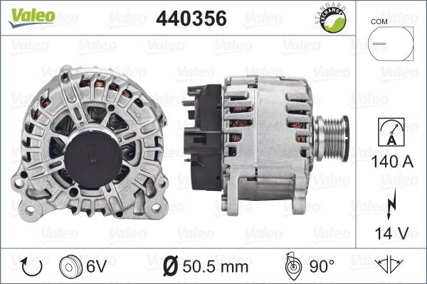 Valeo 440356 - Kintamosios srovės generatorius autoreka.lt