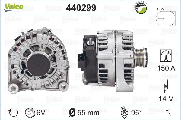 Valeo 440299 - Kintamosios srovės generatorius autoreka.lt