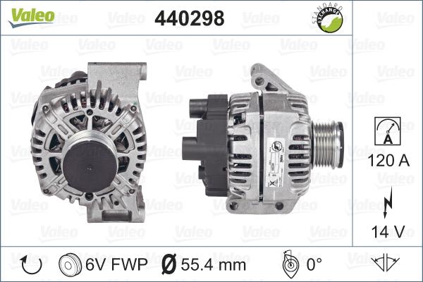 Valeo 440298 - Kintamosios srovės generatorius autoreka.lt