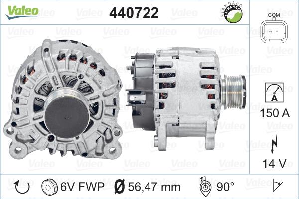 Valeo 440722 - Kintamosios srovės generatorius autoreka.lt