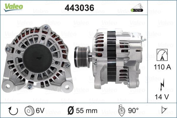 Valeo 443036 - Kintamosios srovės generatorius autoreka.lt